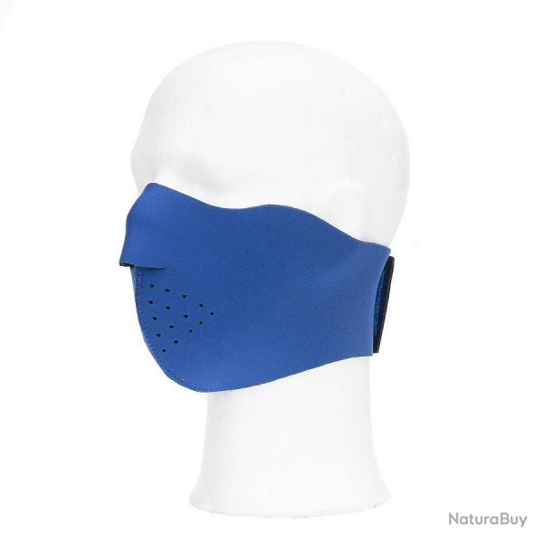 Masque de Biker uni Bleu roi