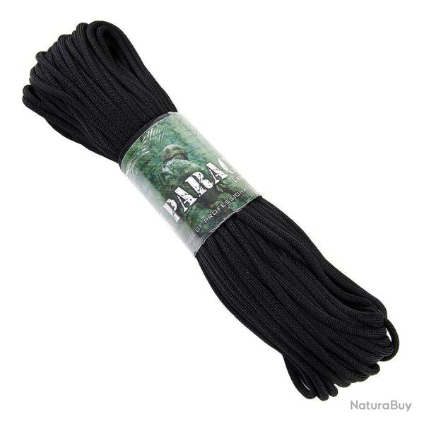 Paracorde 3mm 7 brins 30m Noir