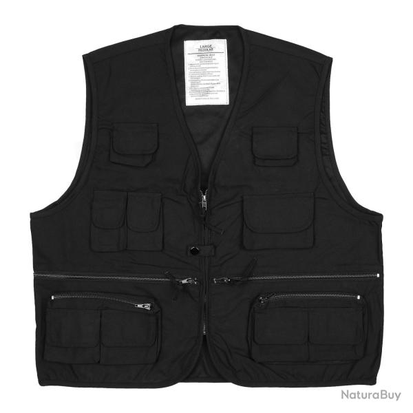 Gilet tropical noir