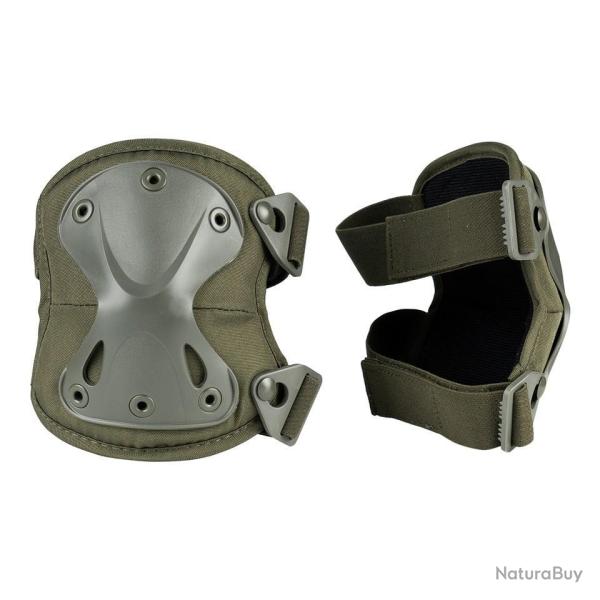 Genouill�res tactiques avec filet Kaki