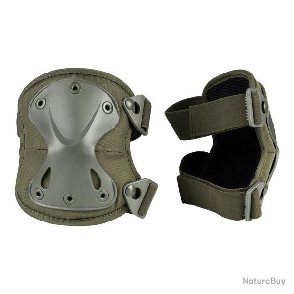 Genouill�res tactiques avec filet Kaki