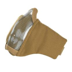 Masque Airsoft grillage et nylon impression Skull Coyote