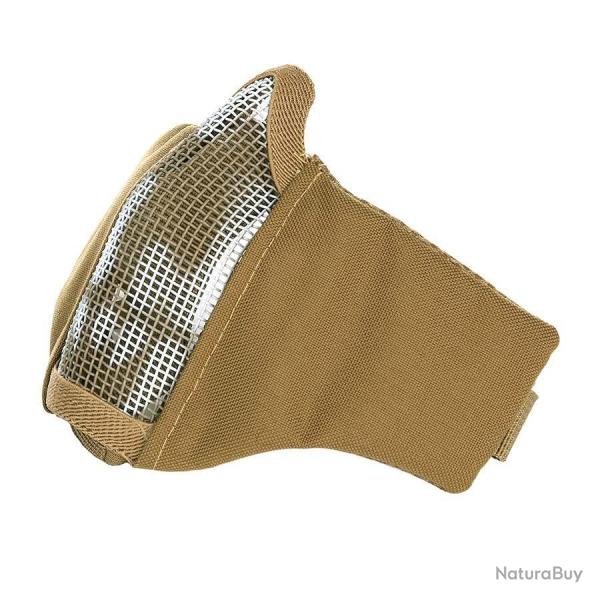 Masque Airsoft grillage et nylon impression Skull Coyote