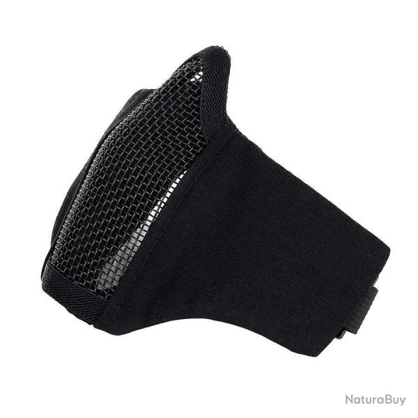 Masque Airsoft grillage et nylon Noir