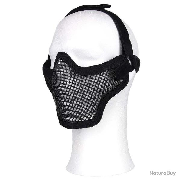 Masque Airsoft en metal Noir