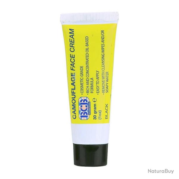 Cr�me camouglage en tube 30g Noir