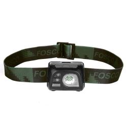 Lampe frontale tactique &eacute;tanche &agrave; pile Noir