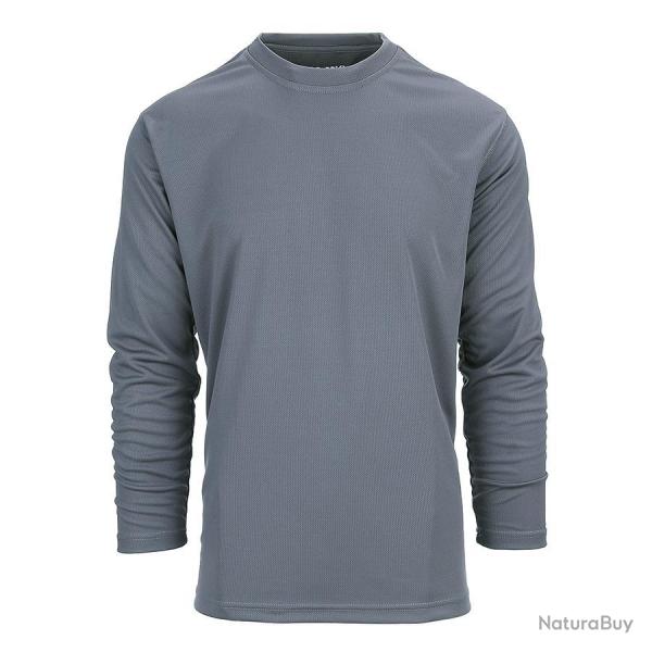 Tee shirt tactique � s�chage rapide manches longues Gris