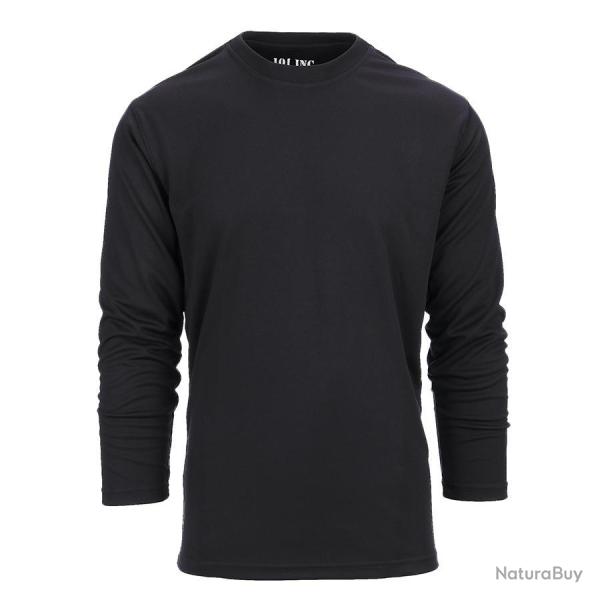 Tee shirt tactique � s�chage rapide manches longues Noir