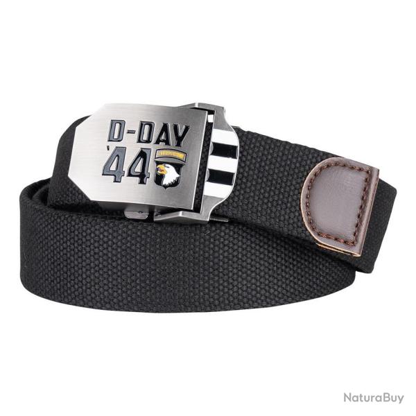Ceinture toile 46mm 52mm tropical D Day 1944 Noir
