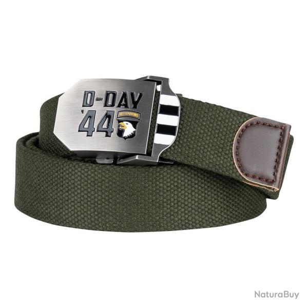 Ceinture toile 46mm 52mm tropical D Day 1944 Vert