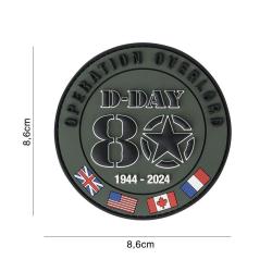 Patch 3D PVC D-DAY 80 drapeaux Alli&eacute;s #1