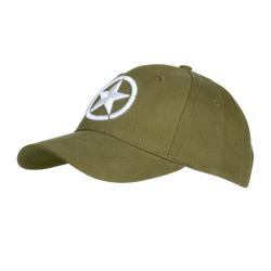 Casquette Baseball Etoile Alli&eacute;e WWII Vert