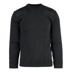 Pull OTAN en laine fine Noir