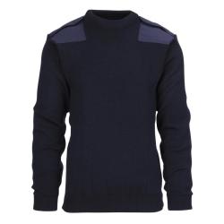 Pull OTAN en laine fine Marine, S