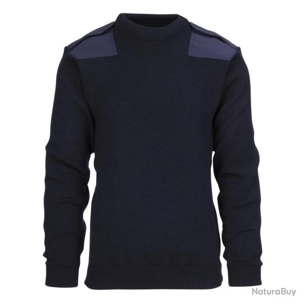 Pull OTAN en laine fine Marine