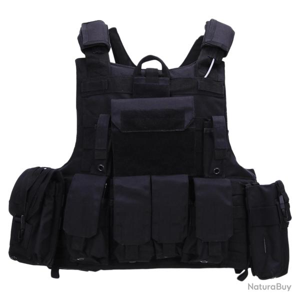 Gilet tactique Raptor Cordura Noir