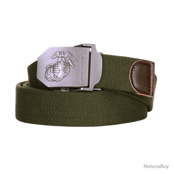 Ceinture toile 35mm US Marines Vert