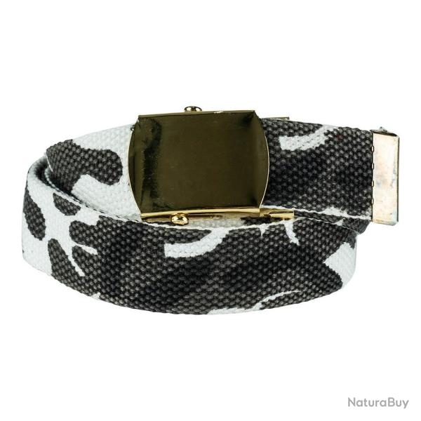 Ceinture toile 30mm avec boucle dor�e Camouflage Urban