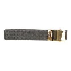 Ceinture toile 30mm avec boucle dor&eacute;e Vert