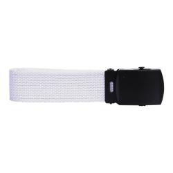 Ceinture toile 30mm avec boucle noire Blanc