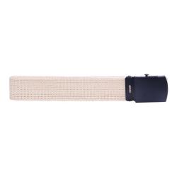 Ceinture toile 30mm avec boucle noire Sable