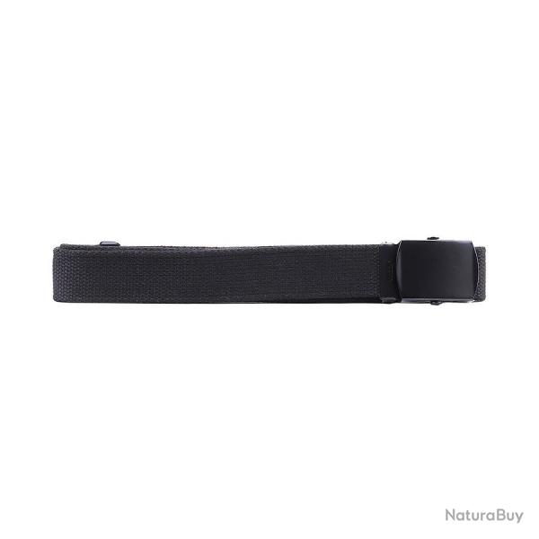 Ceinture toile 30mm avec boucle noire Noir