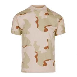Tee shirt camouflage 100 coton Camouflage D&eacute;sert 3clr