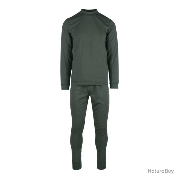 Set thermique tee shirt & pantalon Vert, 2XL-3XL