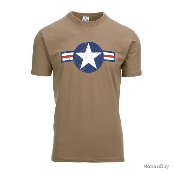 Tee shirt Allied Star USAF WWII Coyotte