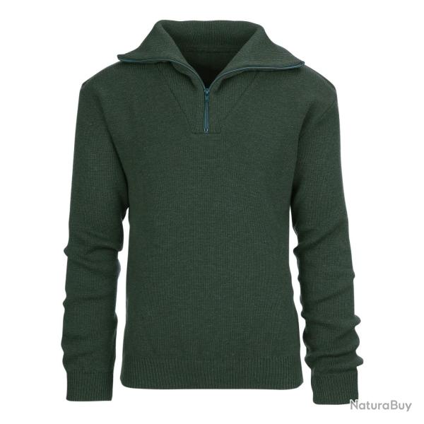 Pull camionneur 100 laine Vert