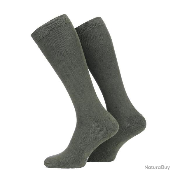 Chaussettes tactiques en bambou Kaki, 43/46