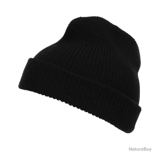 Bonnet 100% laine Noir