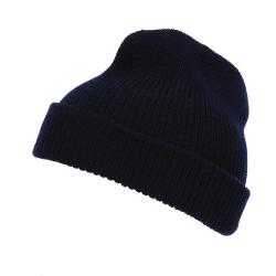 Bonnet 100% laine Marine
