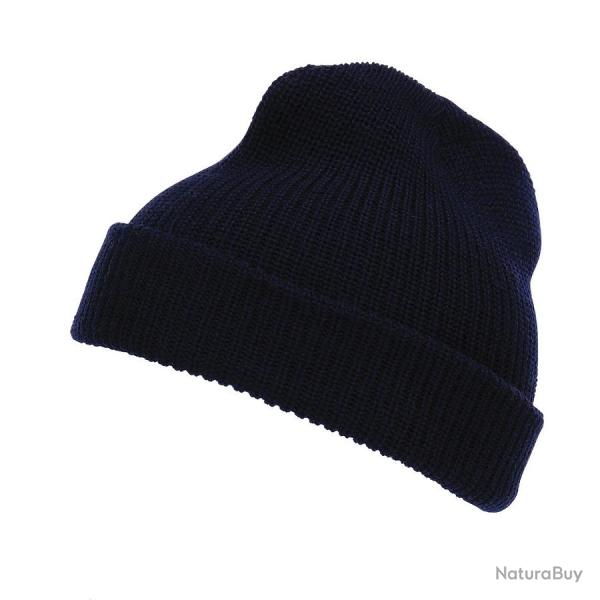 Bonnet 100% laine Marine