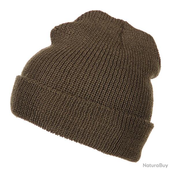 Bonnet 100% laine US Olive