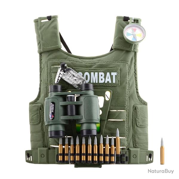 Gilet tactique, jouet pour enfant 5 en 1