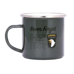 Tasse &eacute;maill&eacute;e D-Day 1944 Vert