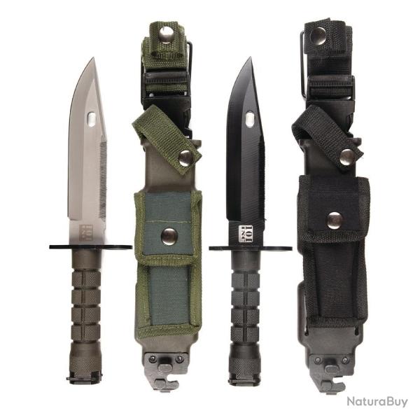 Couteau combat militaire US M9 Noir