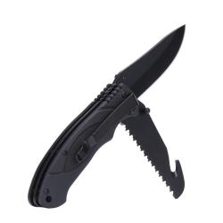 Couteau pliant Bushcraft Noir