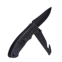 Couteau pliant Bushcraft Noir