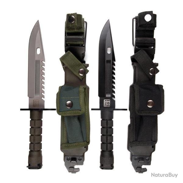 Couteau combat militaire US D80 Noir