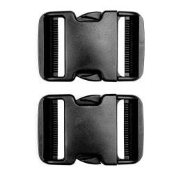 Boucles de rechange tactiques 50mm - set de 2 Noir