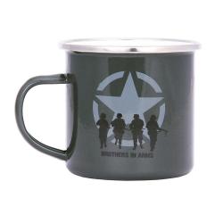Tasse &eacute;maill&eacute;e Brothers in Arms Vert