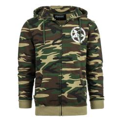 Sweat &agrave; capuche avec zip Allied Star Punisher