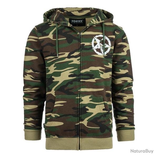 Sweat � capuche avec zip Allied Star Punisher