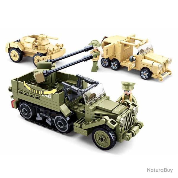 Pack Battle WWII avec avions, v�hicules & accessoires - jeu de briques