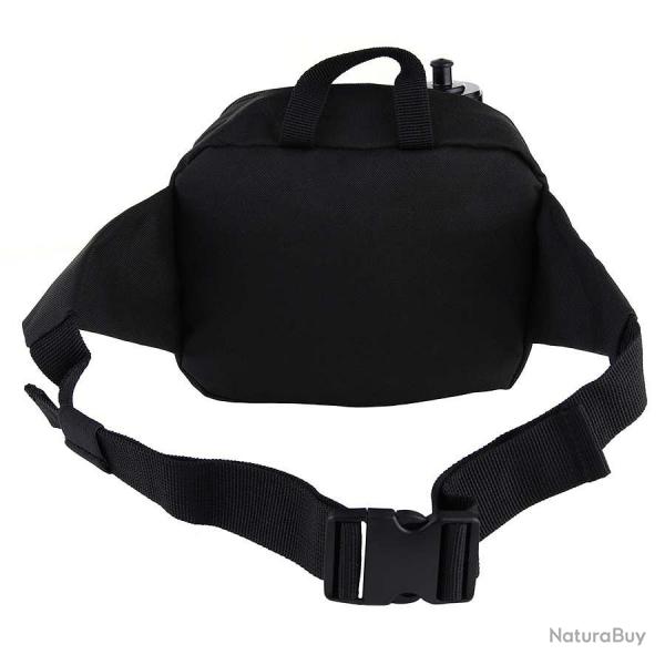 Sac de taille (ou banane) avec gourde Noir