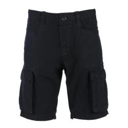 Short cargo d&eacute;lav&eacute; &agrave; la pierre Noir