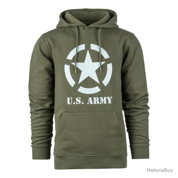 Sweat � capuche Allied Star Kaki
